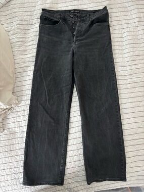 Denim Forum Black Straight-Leg Women’s Jeans